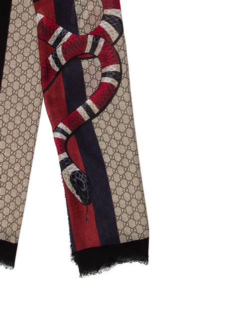 gucci scarf men saks|Gucci snake scarf men.